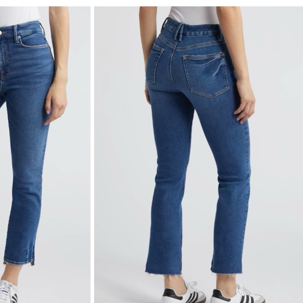 Good American Women's Blue Straight Jeans